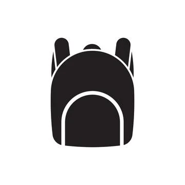 Backpack icon logo Illustrazione stock