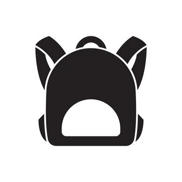 Backpack icon logo Illustrazione stock