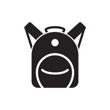 Backpack icon logo Illustrazione stock