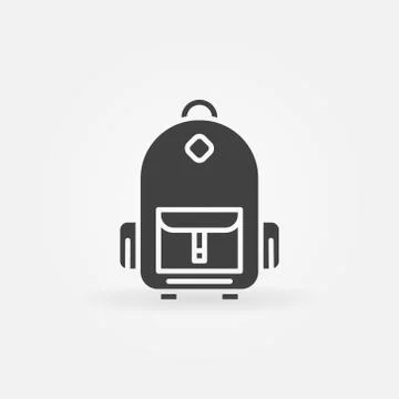 Backpack icon or logo Illustrazione stock