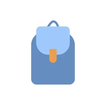 Backpack icon. Simple color vector elements of hipster style icons for ui and ux Stock Illustration