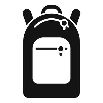 Backpack icon simple vector. Sport gym Illustrazione stock