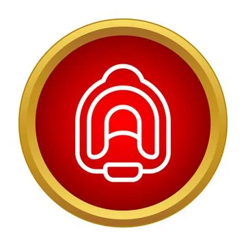 Backpack icon symbolizing school, travel, and adventure Stockillustratie