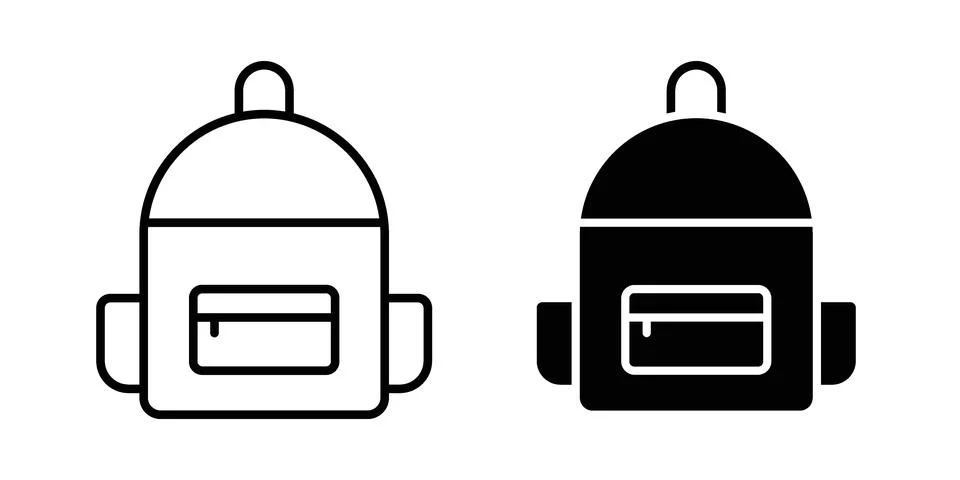 Backpack icon vector design. EPS10 Stock Illustration