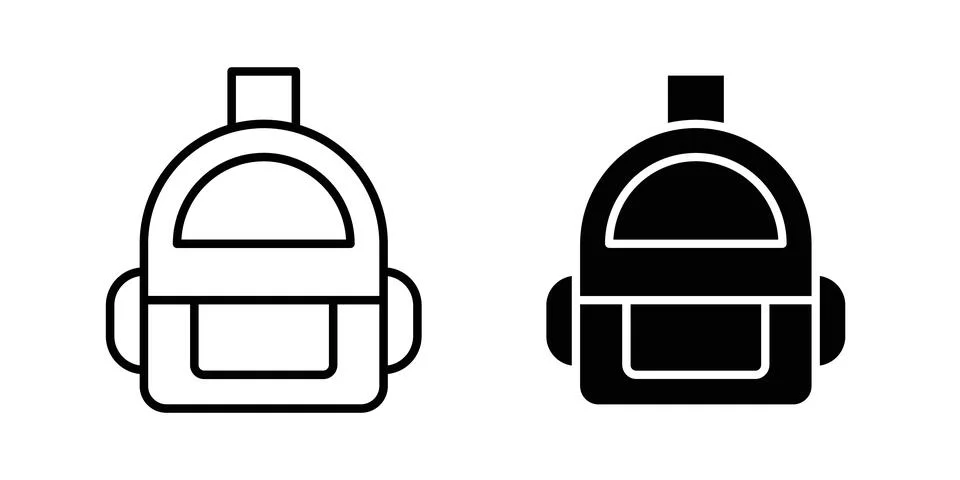 Backpack icon vector editable eps10 Stock Illustration