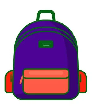Backpack icon - vector school symbol - travel icon Illustrazione stock