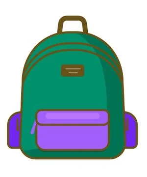 Backpack icon - vector school symbol - travel icon Stock Illustration