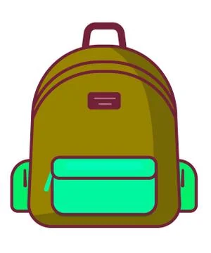 Backpack icon - vector school symbol - travel icon Illustrazione stock