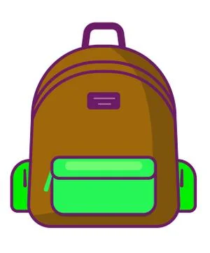 Backpack icon - vector school symbol - travel icon Stock Illustration