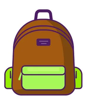 Backpack icon - vector school symbol - travel icon Stock Illustration