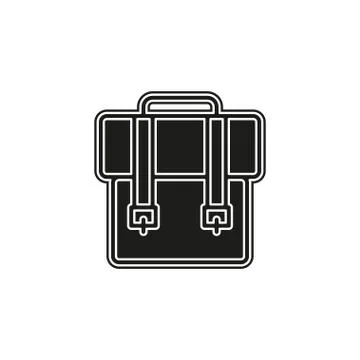 Backpack icon - vector school symbol - travel icon Stock Illustration