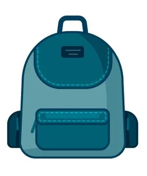 Backpack icon. Vector school symbol. Travel icon. 스톡 일러스트