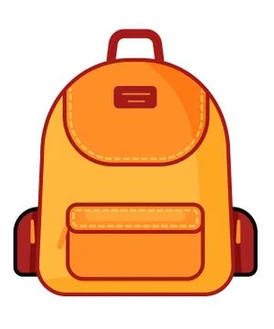Backpack icon. Vector school symbol. Travel icon. Stock Illustration