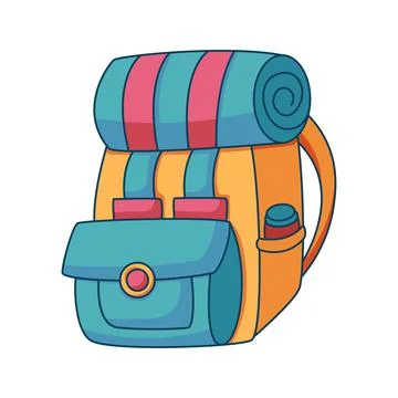 Backpack Illustrazione stock