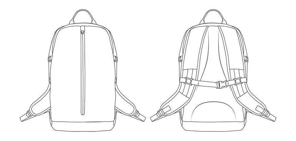 Backpack Stock Illustration