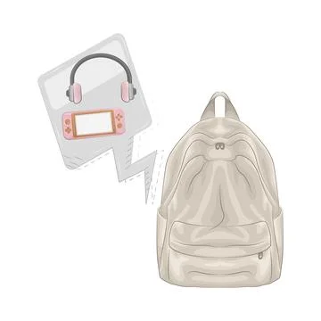 Backpack Illustration Illustrazione stock
