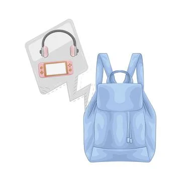 Backpack Illustration Illustrazione stock