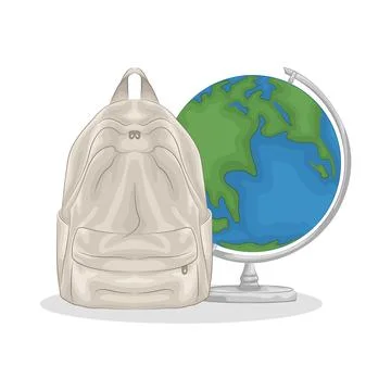 Backpack Illustration Illustrazione stock