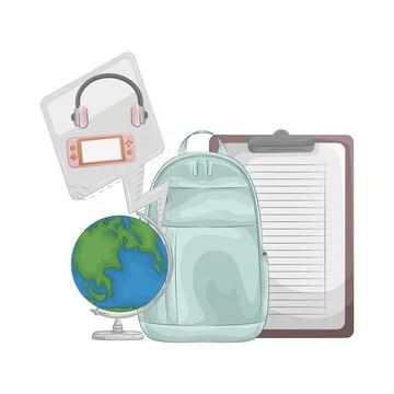 Backpack Illustration Illustrazione stock