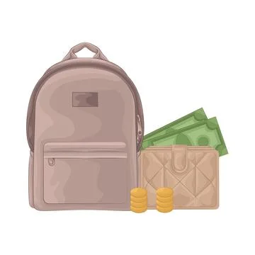 Backpack Illustration Illustrazione stock