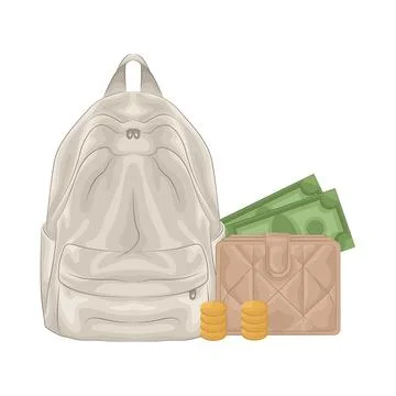 Backpack Illustration Illustrazione stock