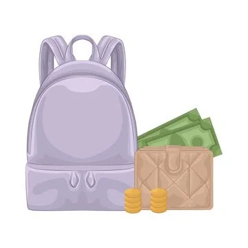 Backpack Illustration Illustrazione stock