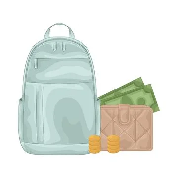 Backpack Illustration Illustrazione stock