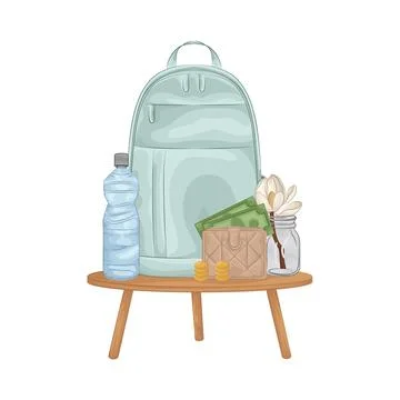Backpack Illustration Illustrazione stock