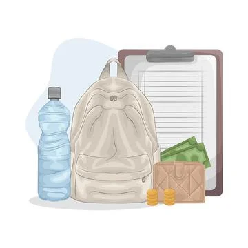 Backpack Illustration Illustrazione stock
