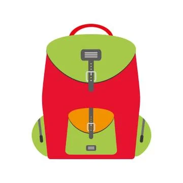 Backpack isolated on white background Stock Illustration
