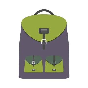 Backpack isolated on white background Stock Illustration