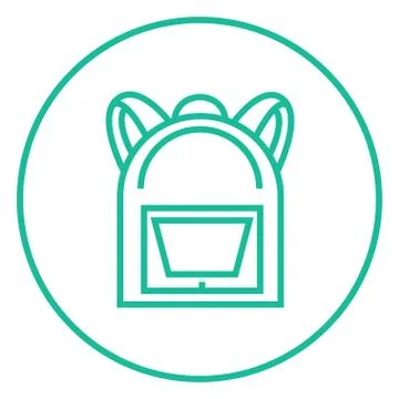 Backpack line icon Stockillustratie