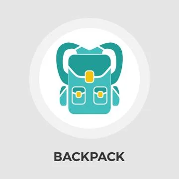 Backpack line icon Illustrazione stock