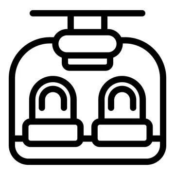 Backpack line icon vector illustration Stock Illustration