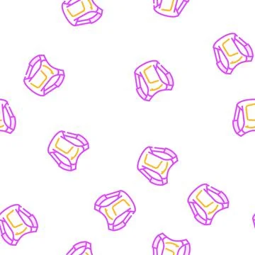 Backpack motorcycle vector seamless pattern Stock Illustration