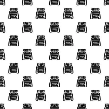 Backpack pattern for adventure travel and outdoor hiking イラスト素材