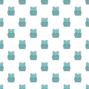 Backpack pattern background representing travel and adventure concept イラスト素材