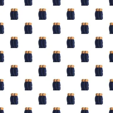Backpack pattern for camping and travel adventures Stock Illustration