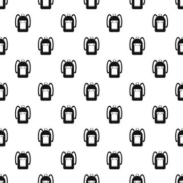 Backpack pattern Illustrazione stock