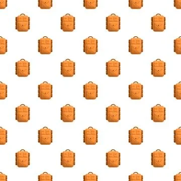 Backpack pattern repeats for a seamless background design Stock Illustration