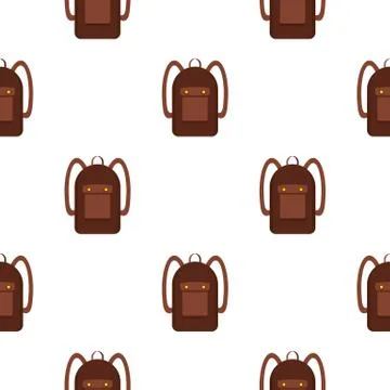 Backpack pattern seamless 库存插图