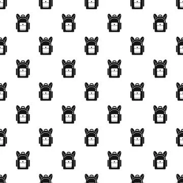 Backpack pattern seamless Illustrazione stock