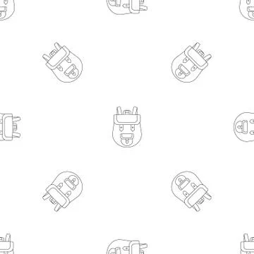 Backpack pattern seamless vector Stock Illustration