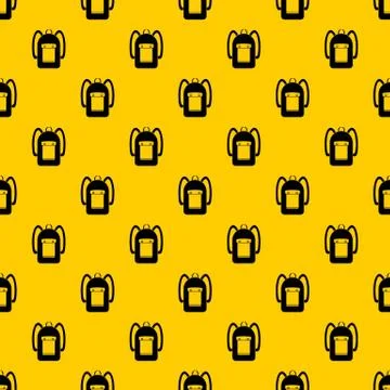Backpack pattern vector Illustrazione stock
