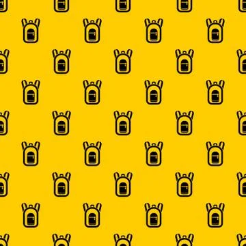 Backpack pattern vector 스톡 일러스트