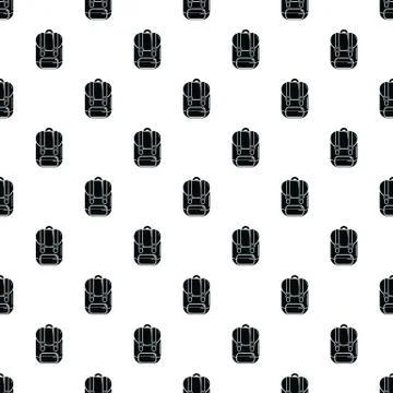 Backpack pattern vector seamless Illustrazione stock