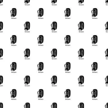Backpack pattern vector seamless 스톡 일러스트