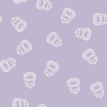 Backpack rucksack line seamless pattern Stock Illustration