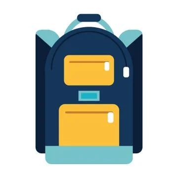 Backpack school design image 스톡 일러스트