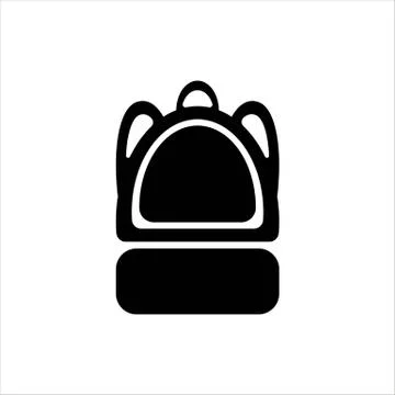 Backpack school icon. isolated object Stock Illustration